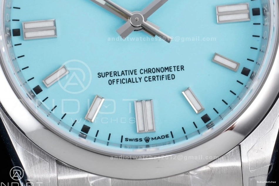 979 Best 1:1 Steel Oyster Dial DD3230 Tiffany 904L Edition Perpetual VSF V Blue 36mm 126000 FastDry 0821